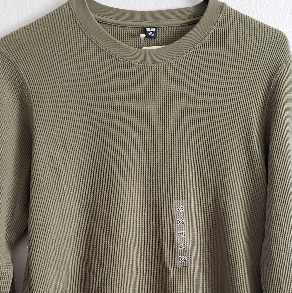 Uniqlo waffle long sleeve xs